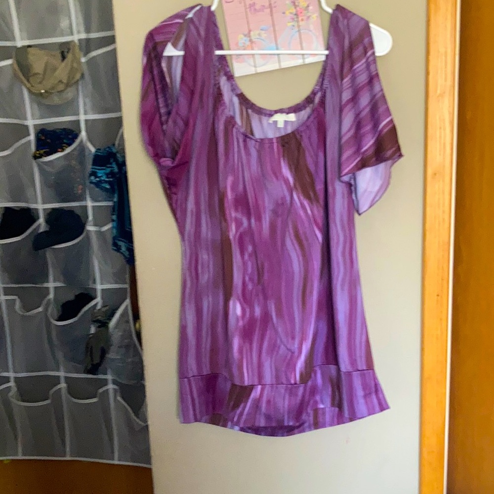 Cold shoulder stretchy blouse